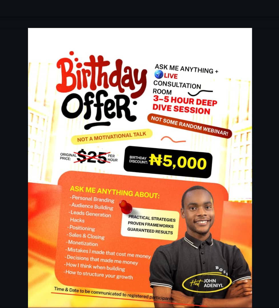 Birthday Offer: Live Consultation Room